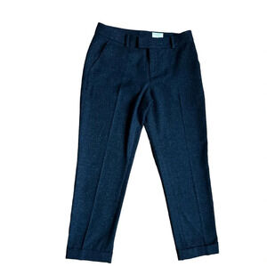 Club Monaco Ryanne Dress Pants Womens sz 0 ankle black Wool Blend Trousers​